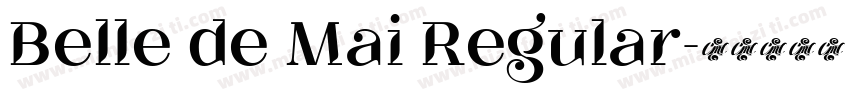 Belle de Mai Regular字体转换